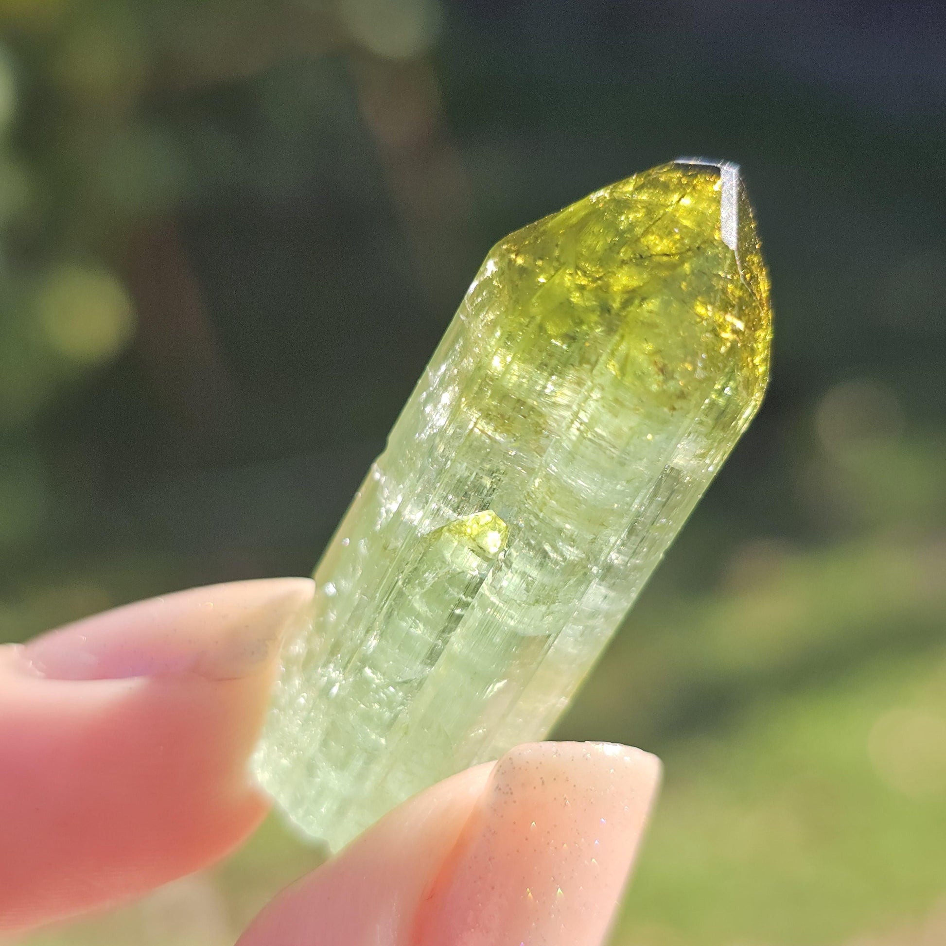 Fairy Castle Elbaite ~ Self-Standing DRC Teal Blue w Green Cap, Rare Raw Tourmaline Collector Specimen w Pointed Termination