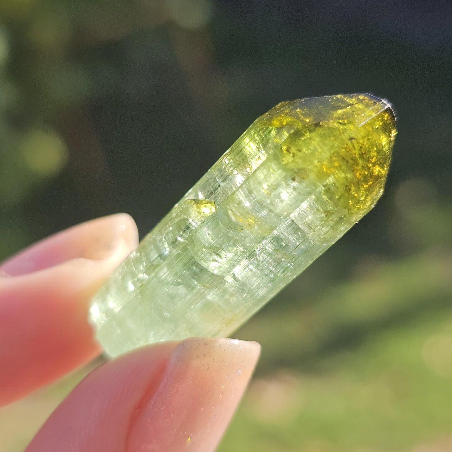 Fairy Castle Elbaite ~ Self-Standing DRC Teal Blue w Green Cap, Rare Raw Tourmaline Collector Specimen w Pointed Termination