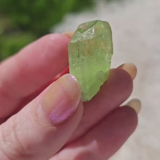 Diopside Crystal, 7.89g Bright Green, Rare Raw Gemstone