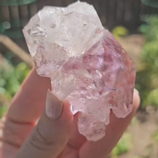 USA Amethyst Crystal: Elestial Quartz, Terminated and Etched