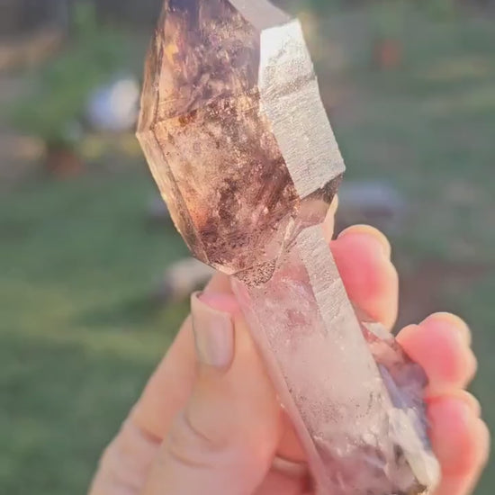 Shangaan Amethyst Scepter, Dendrites, Hematite Inclusions, Zimbabwe