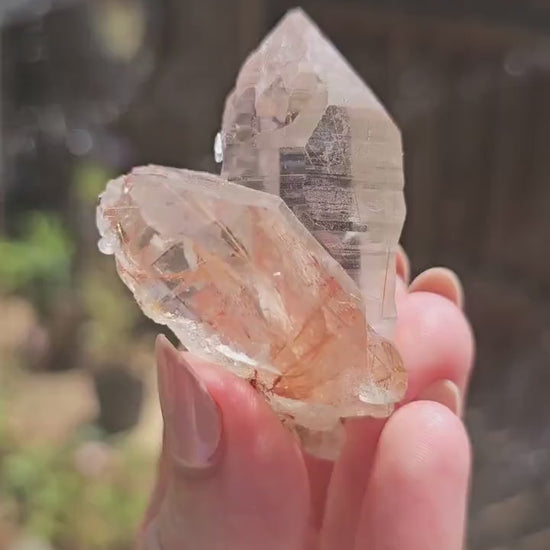 Clear Himalayan Quartz Point with Rutile ~ New Find High Quality