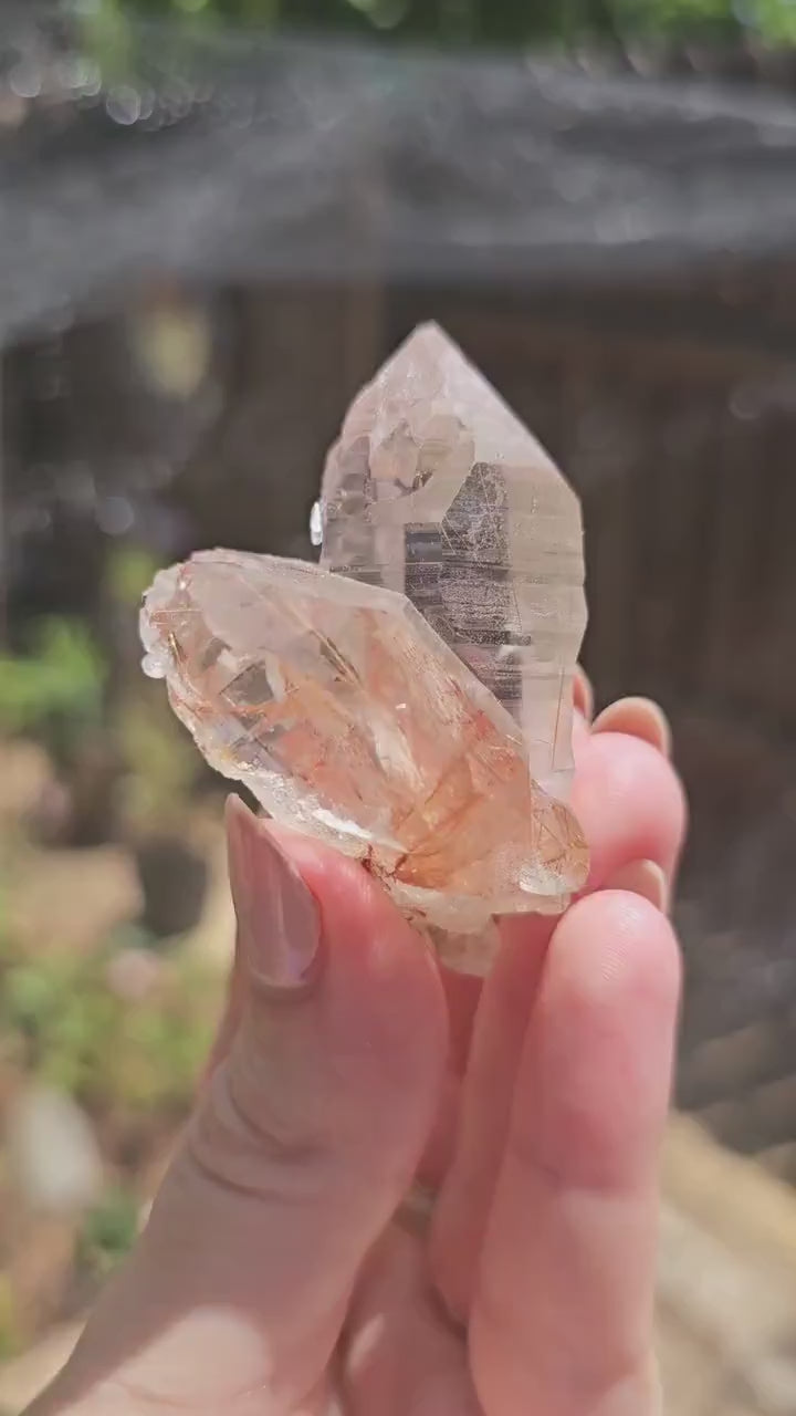 Clear Himalayan Quartz Point with Rutile ~ New Find High Quality