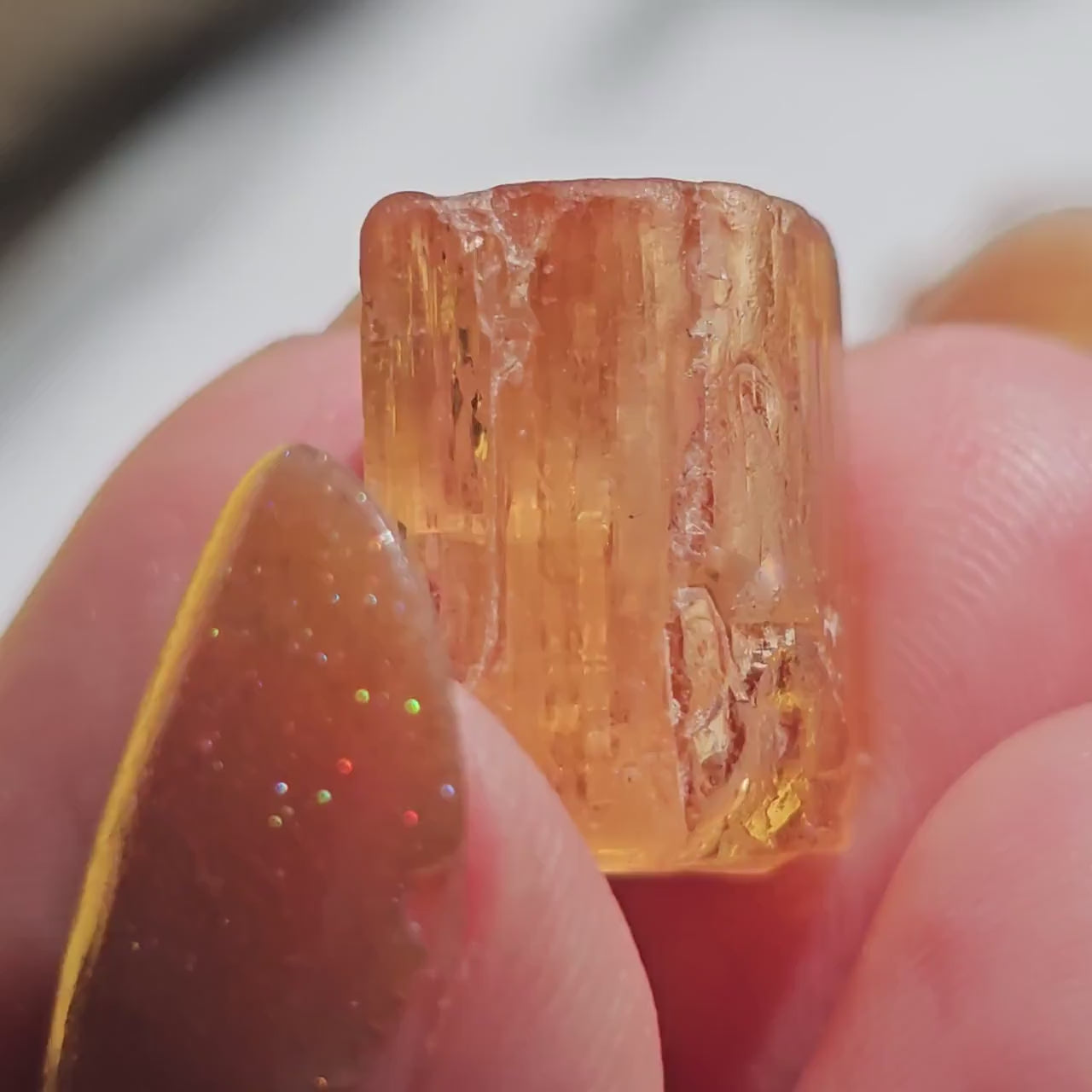 Imperial Topaz Gem, Ouro Preto Brazil, 20ct, Old Stock