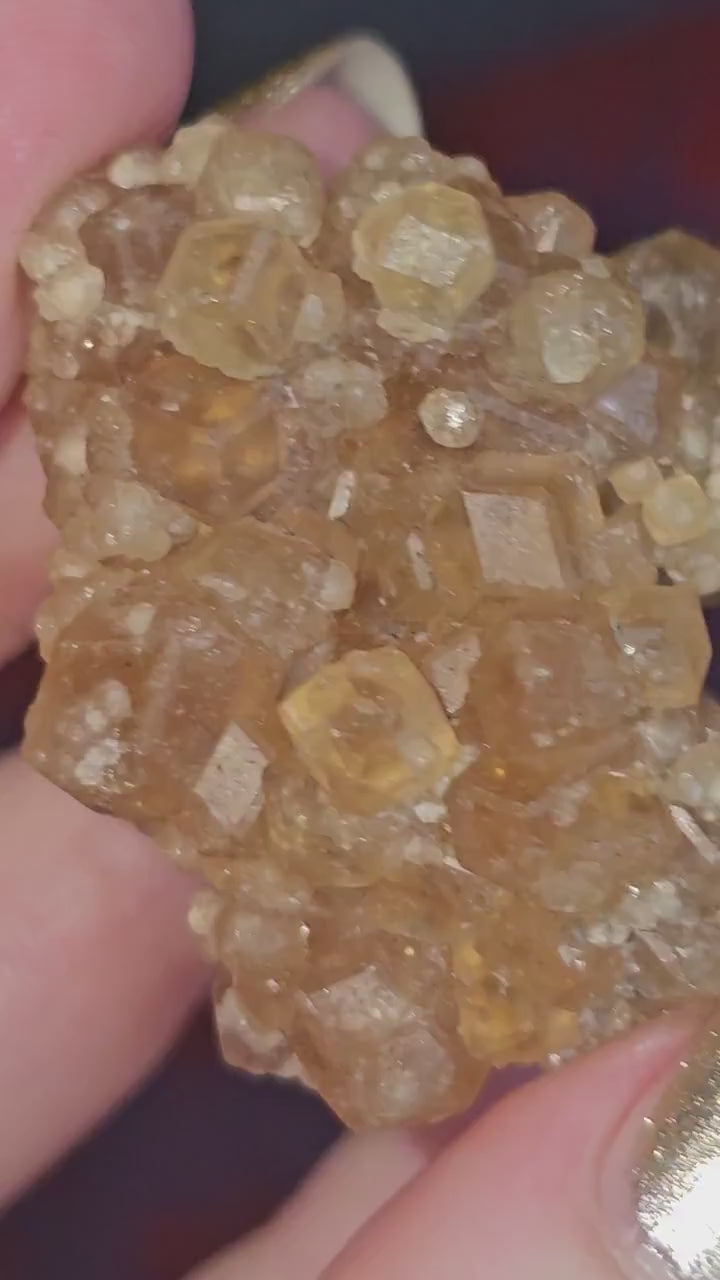 Rare Golden Yellow Spessartine Garnet, 35.4g Floater Crystal Cluster, Rare Raw Natural Gemstone Specimen for Collection, Tanzania Origin