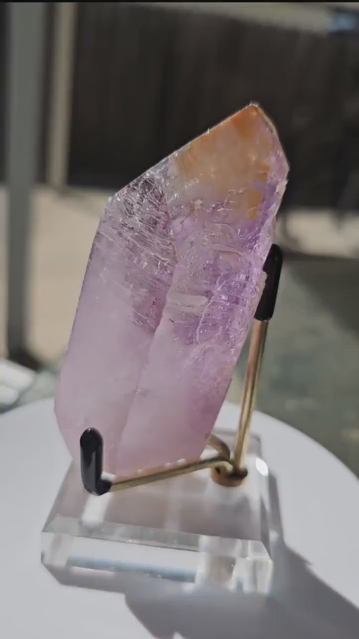 XL Vera Cruz Amethyst, Chunky Raw Point with Hematite