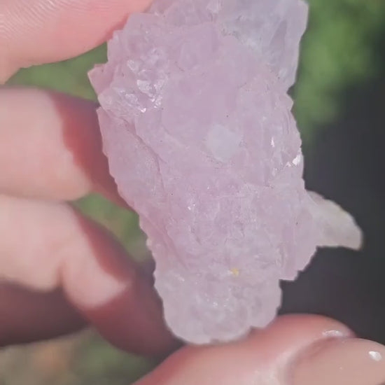 Crystallized Rose Quartz Specimen, Rare Terminated Raw Pink Crystal, Elestial Quartz from Piaui Brazil, 5 x 3 x 2 cm, Collector Stone
