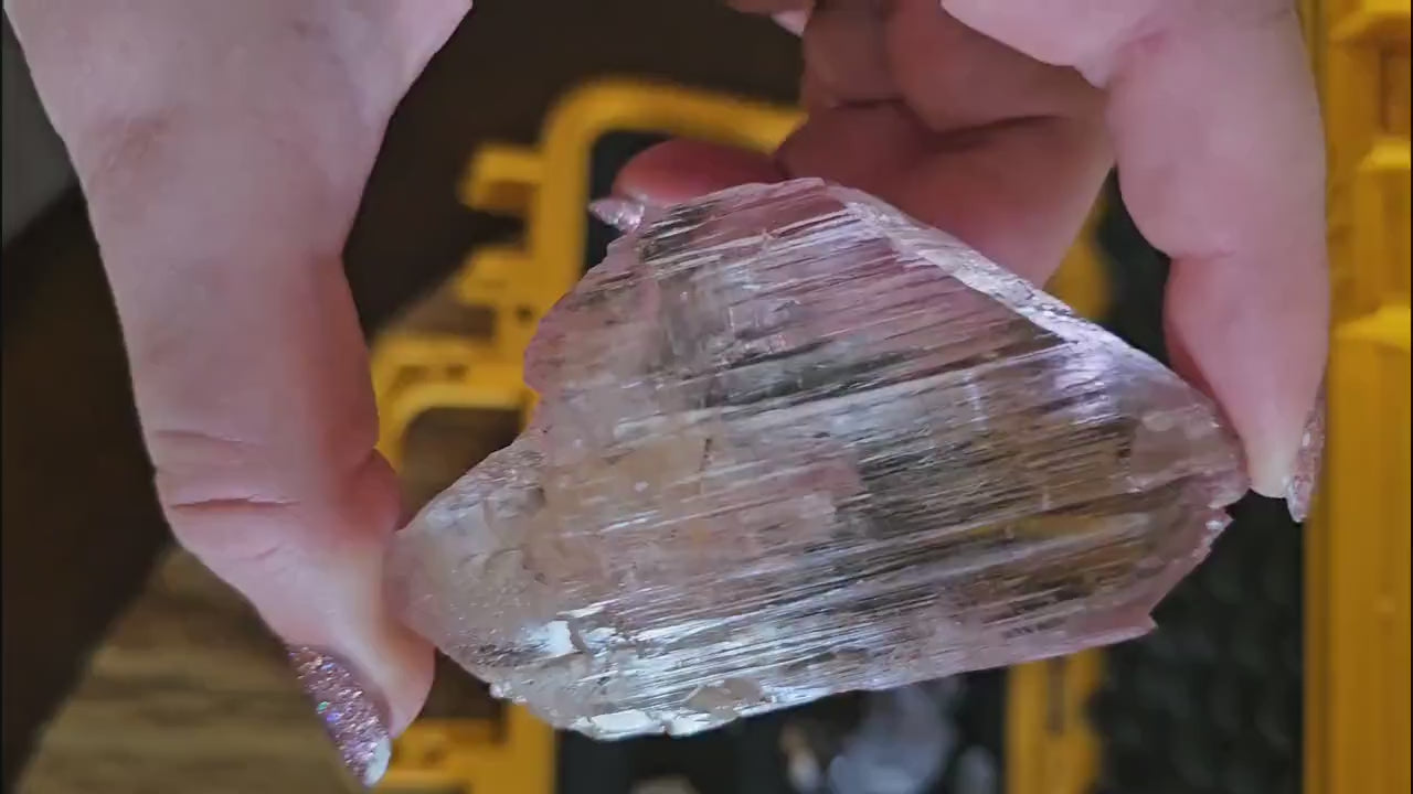 Museum Grade Bicolor Spodumene var. Kunzite Crystal