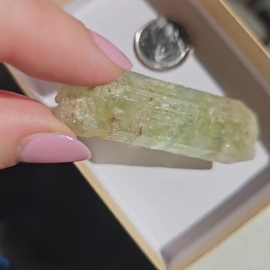 Heliodor Beryl ~ Etched Rare Raw Crystal Specimen, 25g Old Stock Padre Paraiso