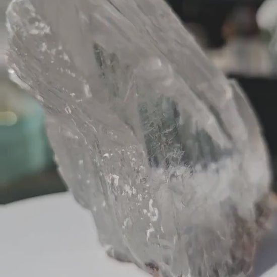 Terminated AAA Selenite Crystal from the Naica Mine in Mexico | Water Clear, Rare Collector Mineral Specimen, Self-standing, Raw & Untreated