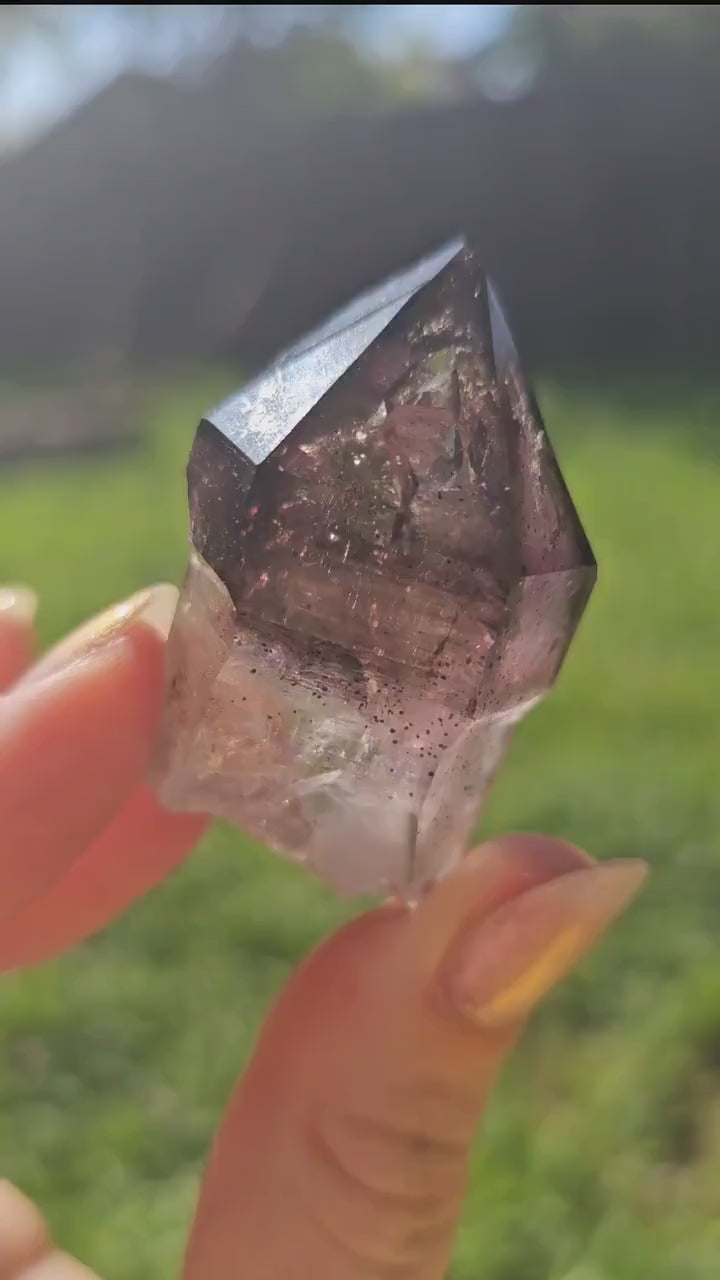 Shangaan Smoky Amethyst Sceptre from Zimbabwe <100
