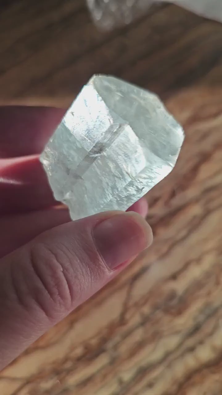 Gorgeous Aquamarine Beryl, 37g Blue Aqua, Silver Mica, Terminated Raw Crystal, High Grade, Baby Blue, Collection, Gemstone, Beryl Specimen