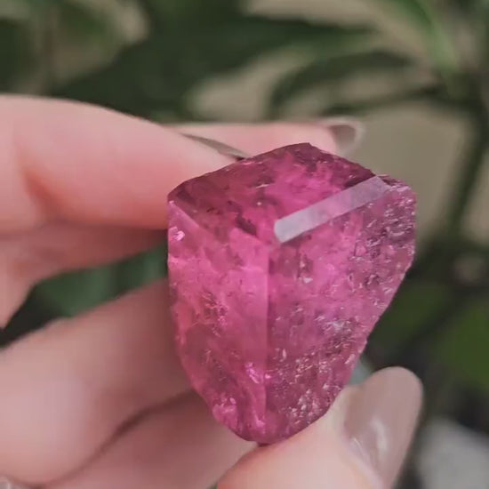 RESERVED for P. ~ Payment 1, Rubellite, Bicolor Tourmaline, Hot Pink Polychrome Elbaite, Large 56g Crystal, High Grade, Self Standing Gem