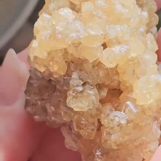 Honey Garnet Cluster, XL Yellow Grossular, Old Stock from Hebei China