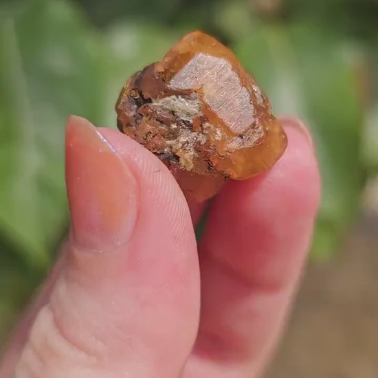 10g Spessartine, Cute Lolindo Tanzania, Bright Orange Garnet, Rough Spessartite, January Birthstone, Rare Etched Garnet, Collector Crystal