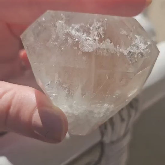 Topaz Crystal, Raw Stunning Bicolor Gem, New Find, Champagne and Faint Blue, High Luster, 143g Big Self Standing, Collector Mineral Specimen